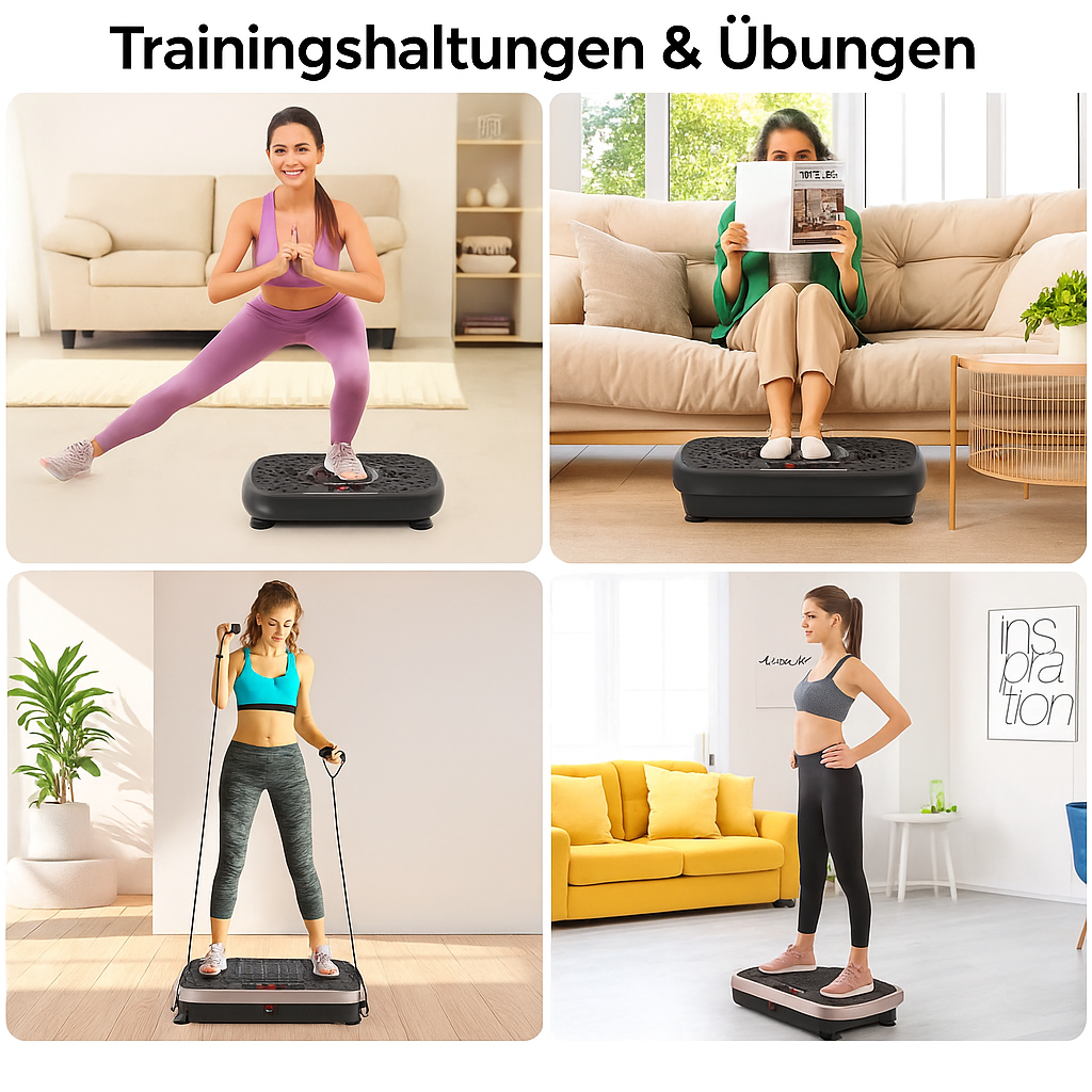 Vibrationsplatte für Zuhause – Ganzkörpertraining & Lymphdrainage zum Abnehmen ✅ Kostenloser Versand